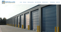 Desktop Screenshot of performanceselfstoragegroup.com