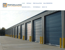 Tablet Screenshot of performanceselfstoragegroup.com